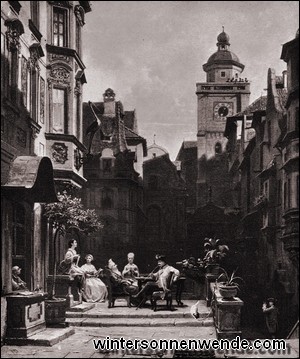 Die Storchenapotheke in Rothenburg o. d. Tauber.