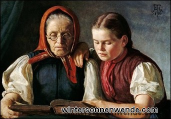 Mutter und Schwester des Künstlers.