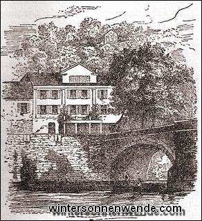 Uhlands Wohnhaus in Tübingen.