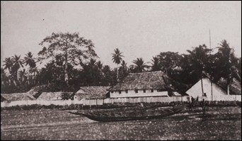 Die Alte Woermann-Faktorei in Kamerun.