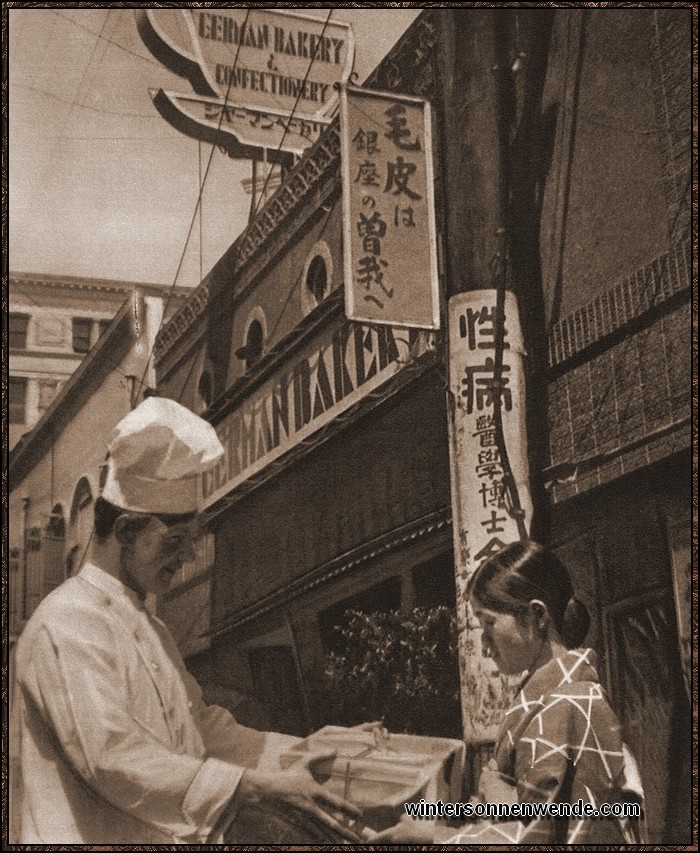 Ein deutscher Bäcker versorgt ganz Japan mit Baumkuchen und Dresdener
Stollen.