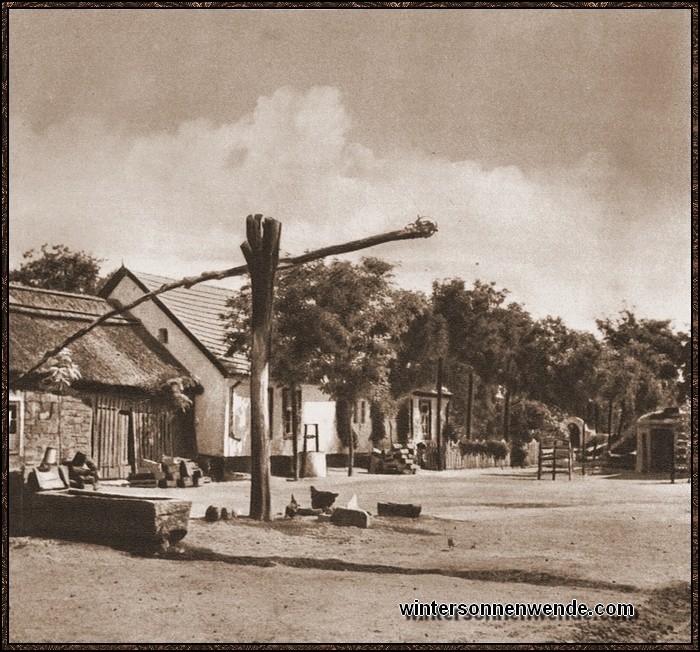 Das deutsche Bauerndorf Gnadenfeld in Bessarabien.