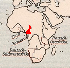 Lage von Kamerun.