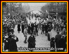 Freiwilligen-Einzug in München nach Befreiung von der Räteherrschaft.