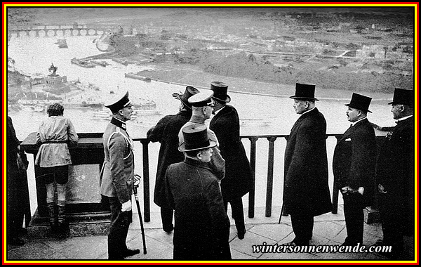 Hindenburg am Deutschen Eck.