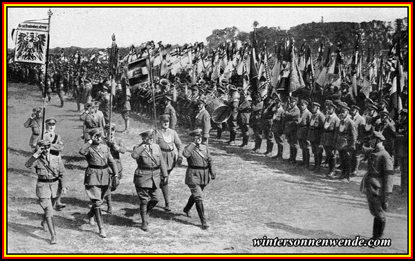 Stahlhelmführer Seldte und Düsterberg in Breslau, Juni 1931.