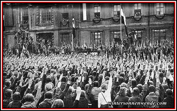 Jugendkundgebung im Lustgarten am Tag der Arbeit, 1. Mai 1933.