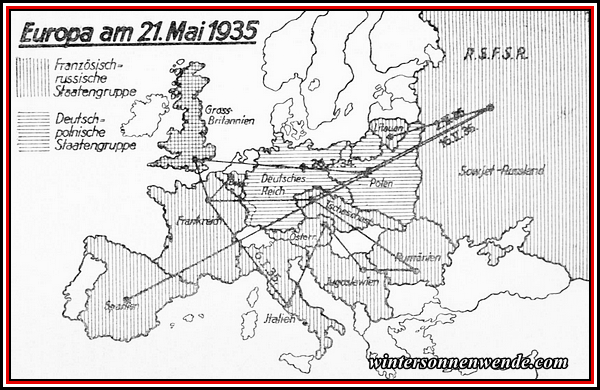 Europa am 21. Mai 1935.