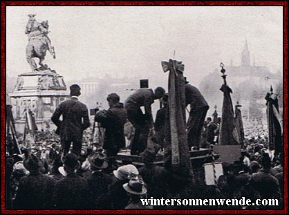 Feier zum 80. Geburtstag des Reichspräsidenten von Hindenburg.