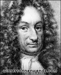 Gottfried Wilhelm Leibniz.