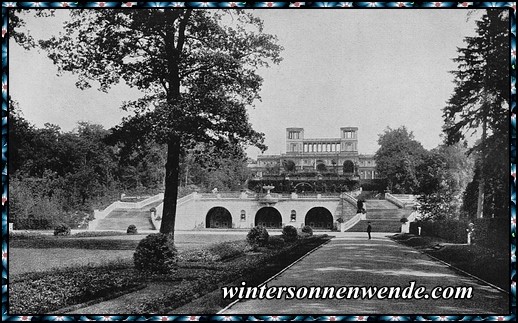 Das Orangerieschloß in Potsdam als Lazarett.