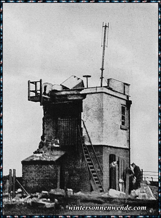 Zerschossene Signalstation in Whitby.