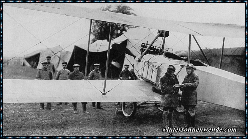 Fliegerleutnant Haller und Hauptmann Weber.