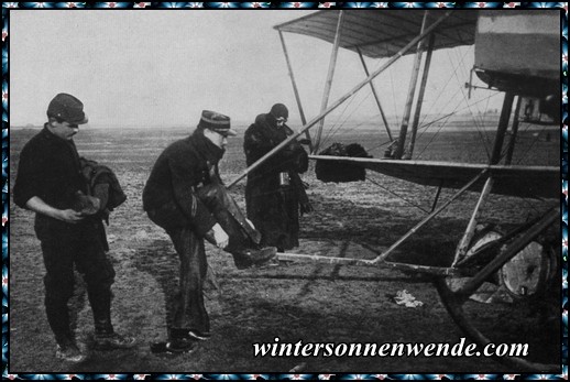 Französisches Flugzeug fertig zum Aufstieg.