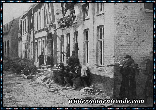 Belgische Soldaten in Lombartzyde.