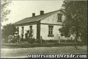 Bauernhaus in einer volksdeutschen 
Siedlung in Polen