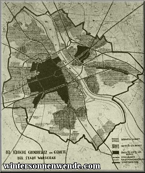 Übersicht über den jüdischen Grundbesitz 
in der Stadt Warschau