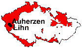 Lage von Auherzen und Lihn