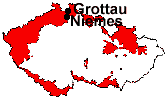 Lage von Niemes und Grottau