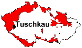 Lage von Tuschkau