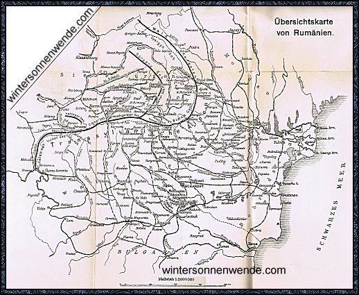 Übersichtskarte von Rumänien