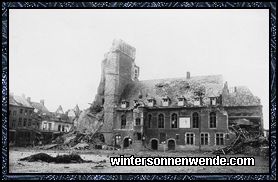 Bailleul nach der Erstürmung im Frühjahr 1918.