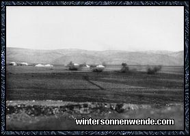 Englischer Fliegerangriff auf den deutschen Flugplatz bei 'Afūle.