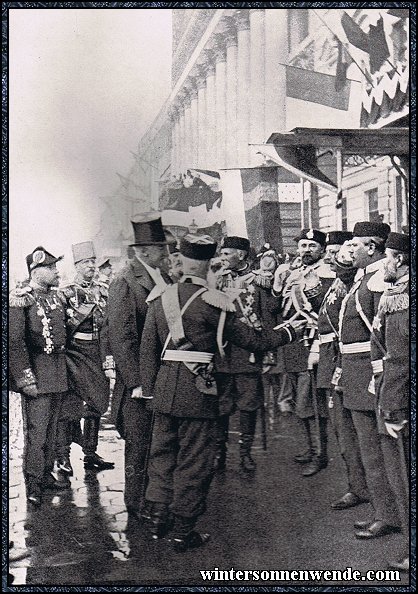 Präsident Felix Faure in Petersburg, Juli 1897.