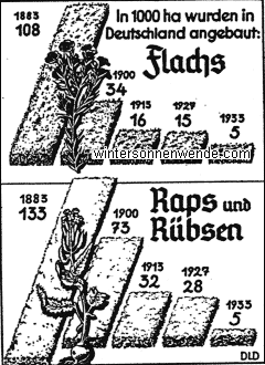 Wie der Flachs- und Rapsanbau zurückging