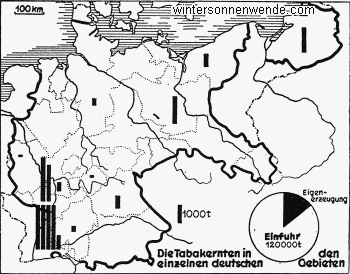 Die Tabakernten Deutschlands