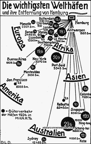 Wo die deutschen Handelsschiffe fahren