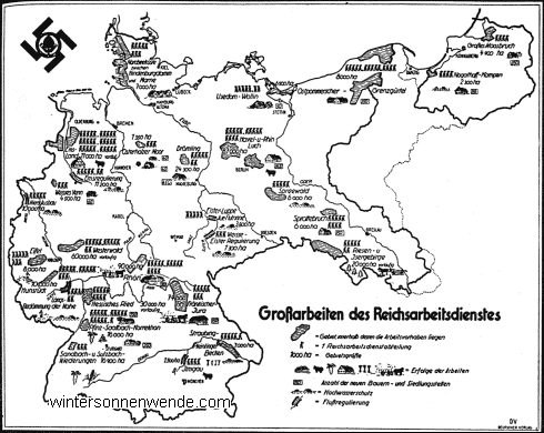 Großarbeiten des Reichsarbeitsdienstes