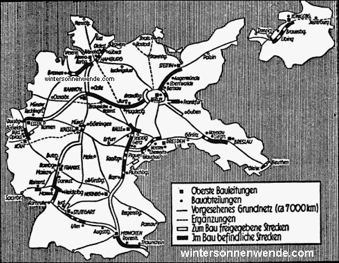 Das gewaltige Netz der Reichsautobahnen