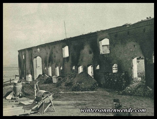 German farmsteads burned down by Polish hordes.