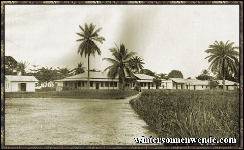 Native hospital, Duala, The Cameroons.