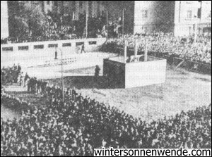 Public execution on Pankraz Square in Prague.