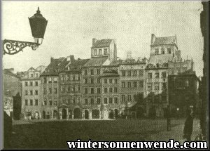 Houses along Old Market Square, Warsaw.