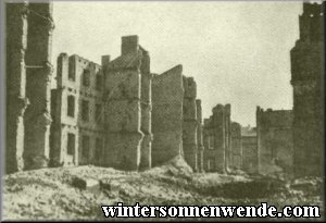 Street of ruins, Warsaw, 1939.