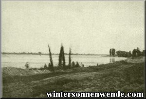 Construction of dikes along the Vistula.