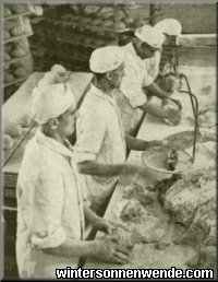 Mechanized bakery in Warsaw.