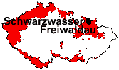 location of Schwarzwasser and Freiwaldau